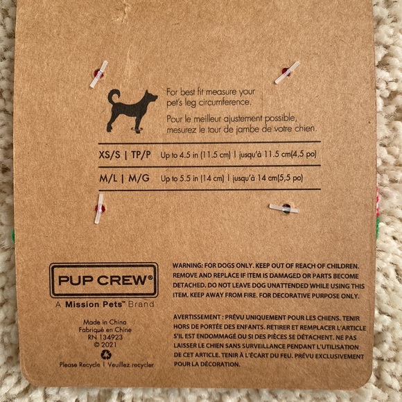 Dog holiday socks, size XS - Picture 2 of 2
